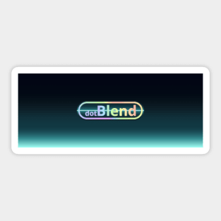 dotBlend Dark Teal Gradient With Logo Sticker